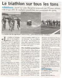 Le triathlon sur tous les tons